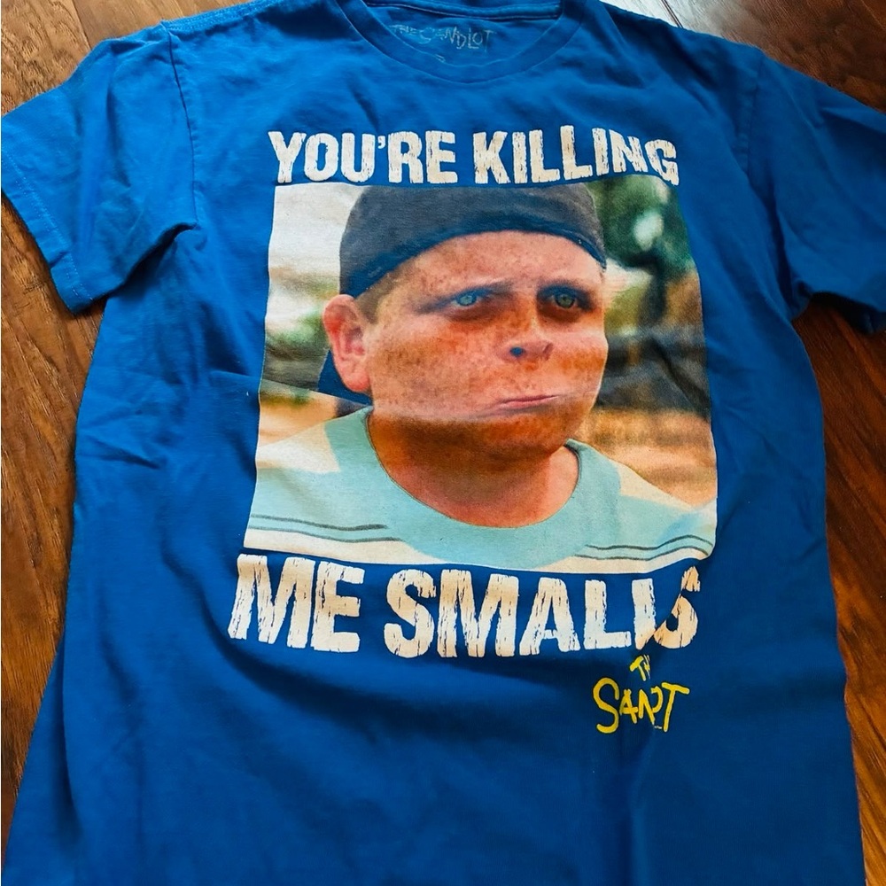 Kids Blue Graphic T-Shirt with Movie Quote